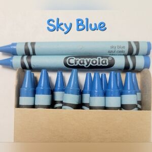 16ct Crayola Crayons (Sky Blue) Single Color Bulk Lot